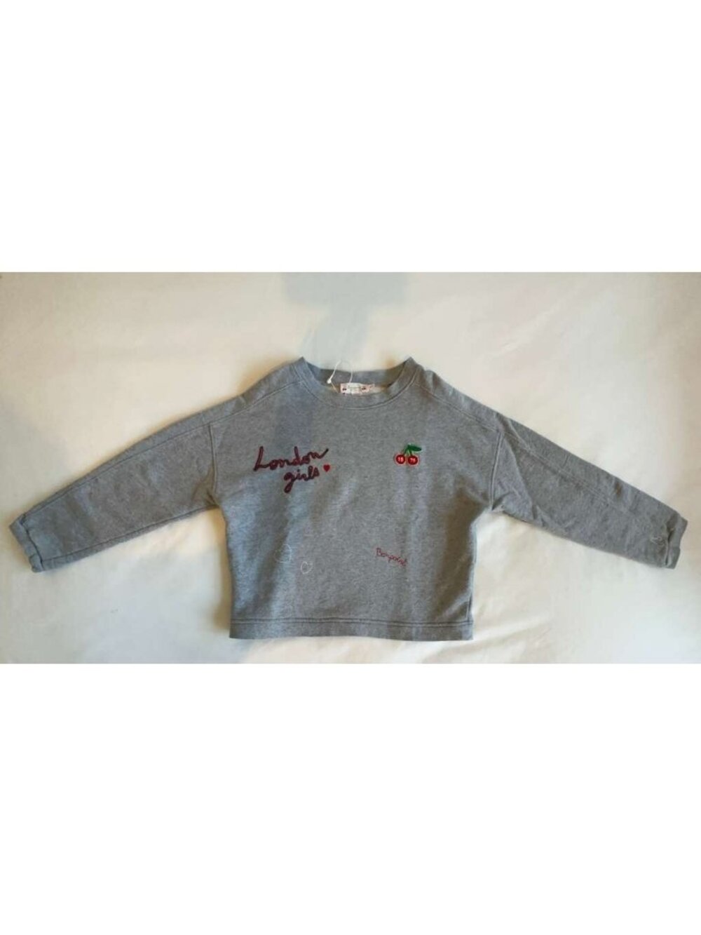 Bonpoint girls gray sweatshirt size 4
